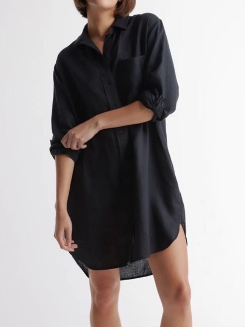 Quince 100% European Linen Shirt Dress M - Picture 1 of 7